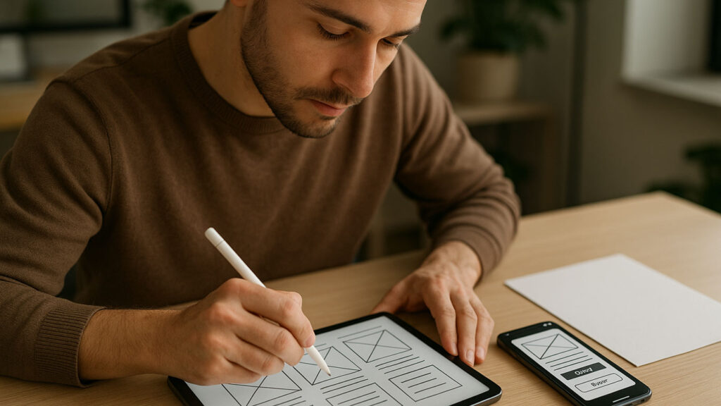 طراحی تجربه کاربری اپلیکیشن موبایل توسط طراح UX