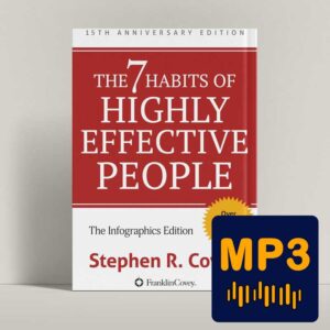 جلد کتاب صوتی هفت عادت مردمان مؤثر با نماد دایره‌های متحدالمرکز