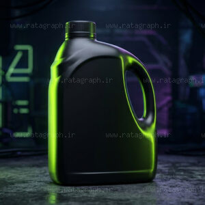 طراحی موکاپ بسته‌بندی پلاستیکی مات شوینده نانو مشکی با هوش مصنوعی راتاگراف